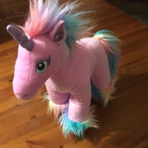 Build-A-Bear Pink Sparkly Fairy Unicorn Plush Toy